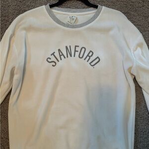 white stanford crewneck sweatshirt